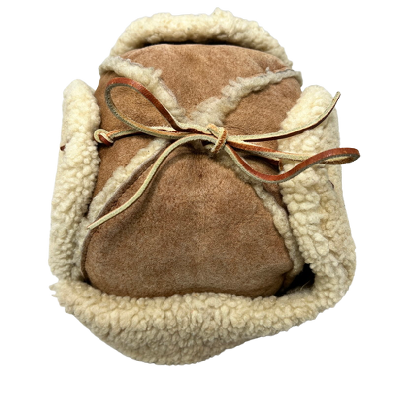 ビンテージ リアル ムートン フライト キャップ 帽子 ボンバー シープ