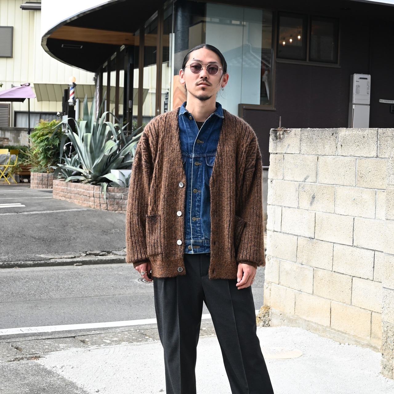 YASHIKI / Sekkei mohair Cardigan