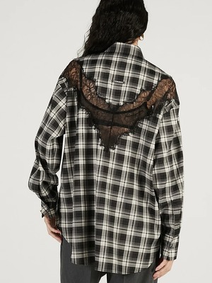 【26SS】PRANK PROJECT プランクプロジェクト / Lace Combination Shirts / シャツ