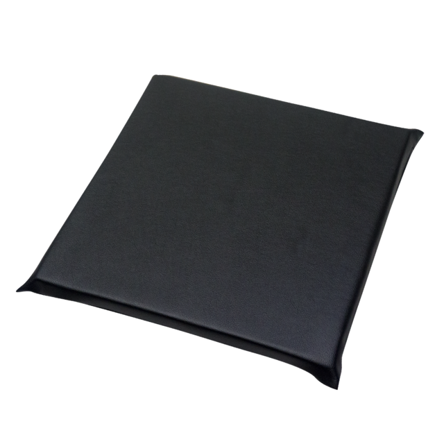 すべりにくいレザー 座布団　KK（黒）43×43