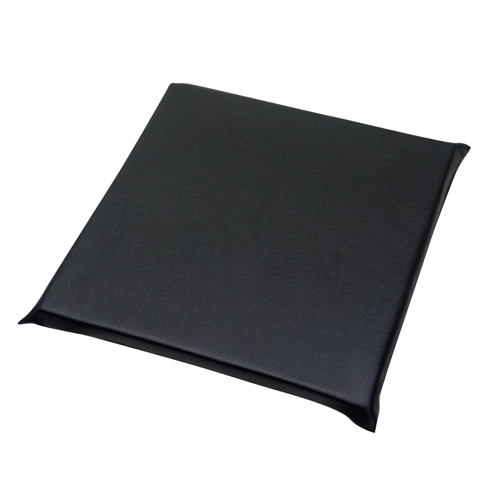 すべりにくいレザー 座布団 KK(黒)43×43