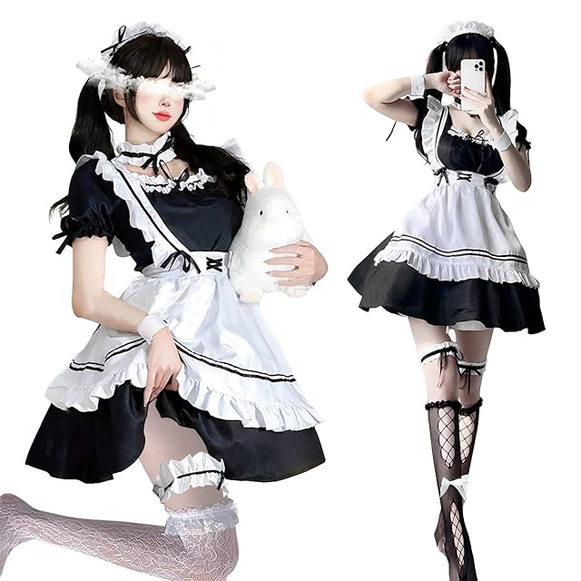 3点セット）ハロウィン cosplay メイド服 魔女 ゴスロリ ピエロ