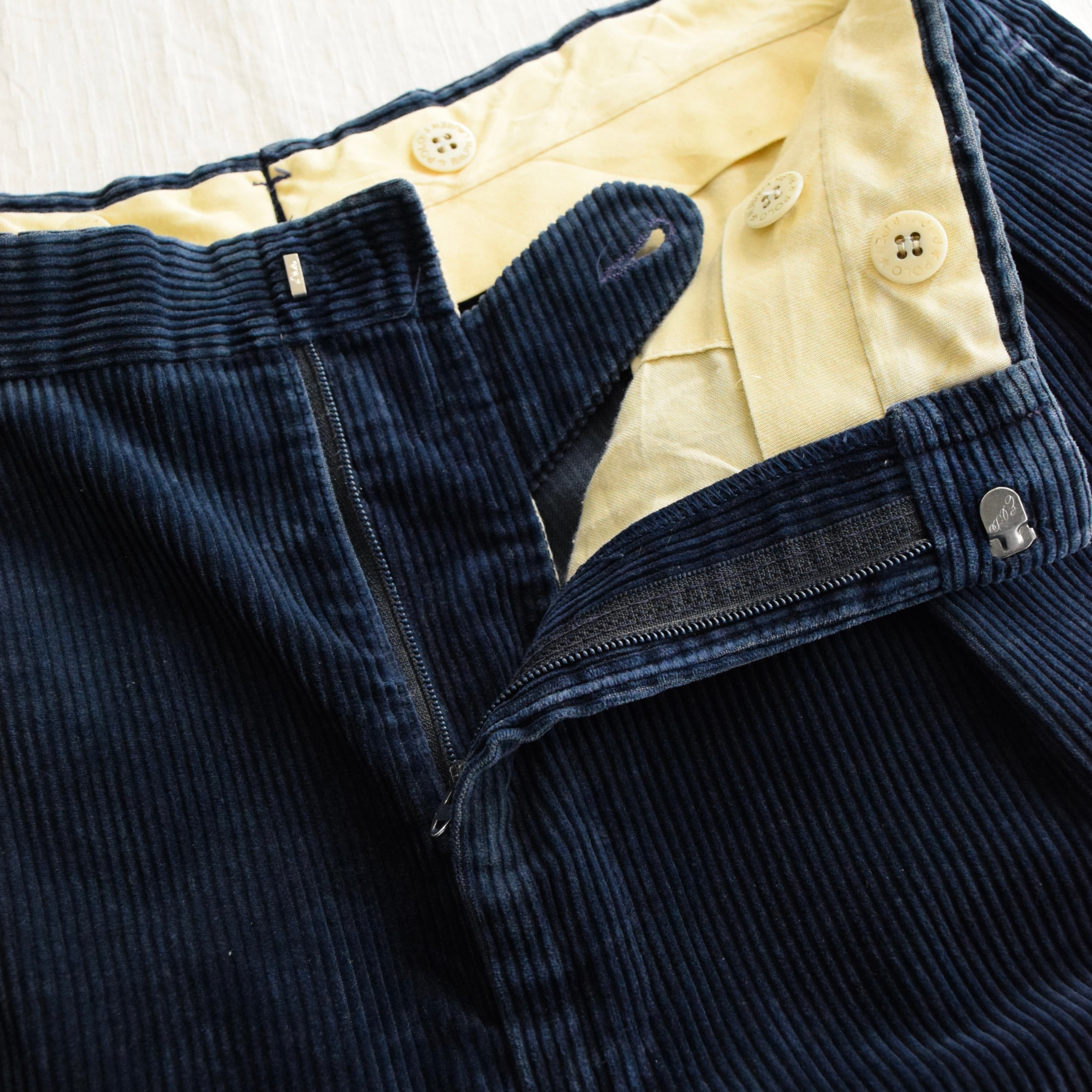 90's Ralph Lauren コーデュロイパンツ メンズ W32 L30 ネイビー