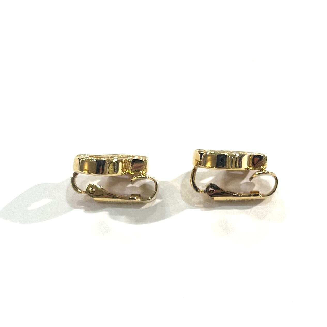 ChristianDior EARRING】 2667 DIOR CDロゴ ラインストーン