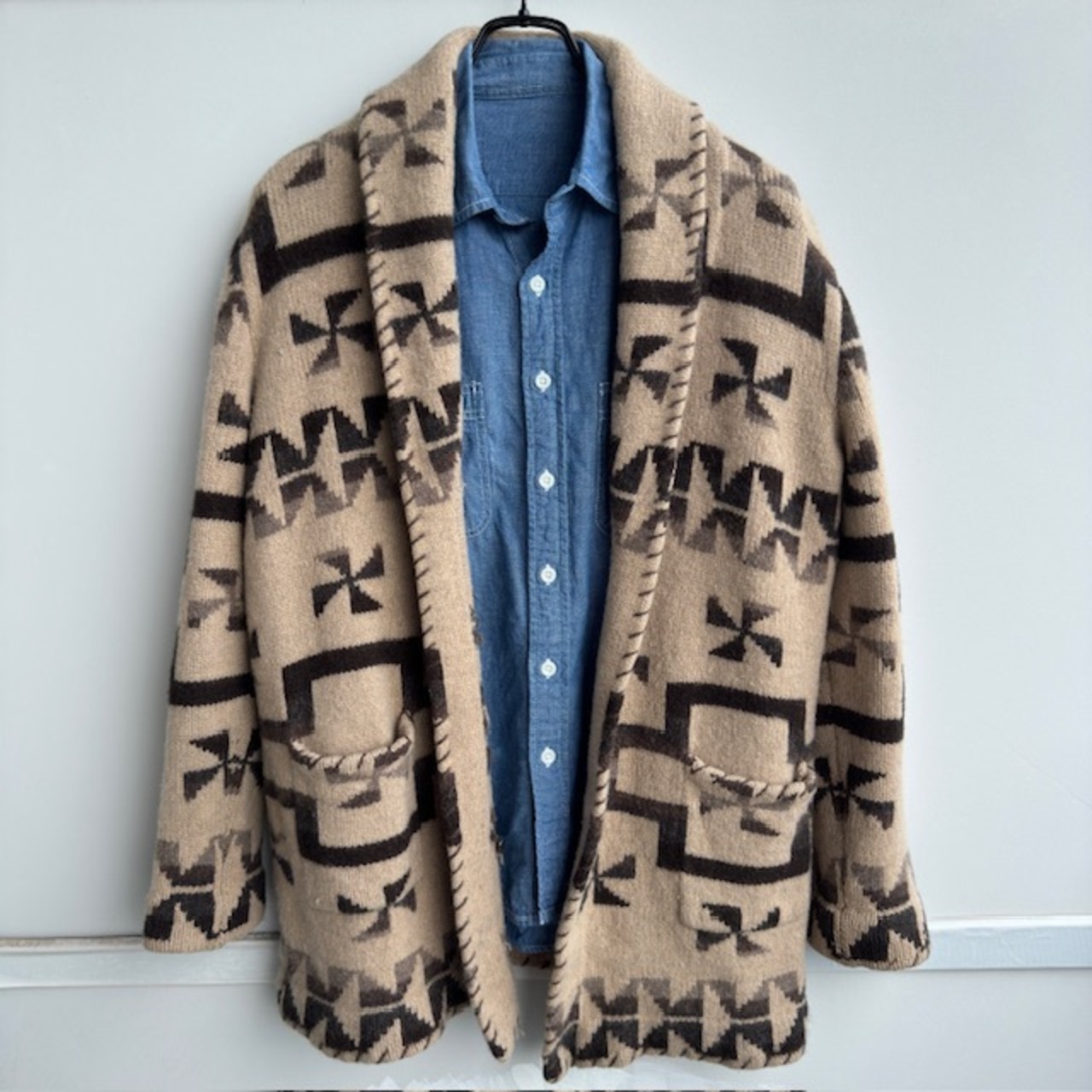 Ralph Lauren Navajo Pattern Cardigan ネイティブ柄 風車柄 画像5