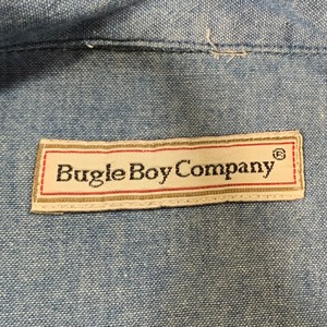 8910 Bugle Boy Company 長袖シャツ パランデ柄 鳥 L