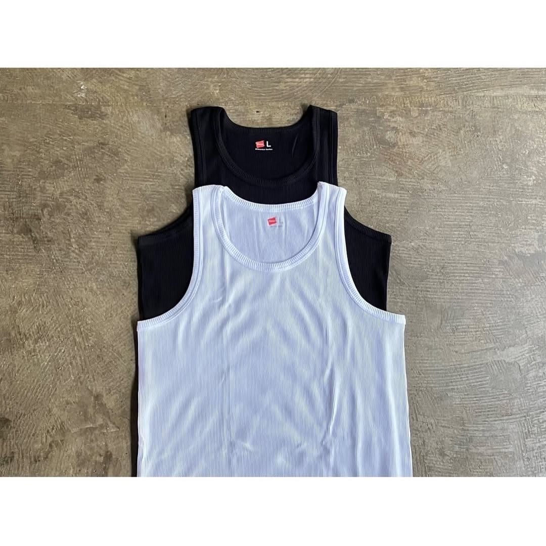 Hanes(ヘインズ) U.S Grown Cotton Rib Tank Top | AUTHENTIC Life Store