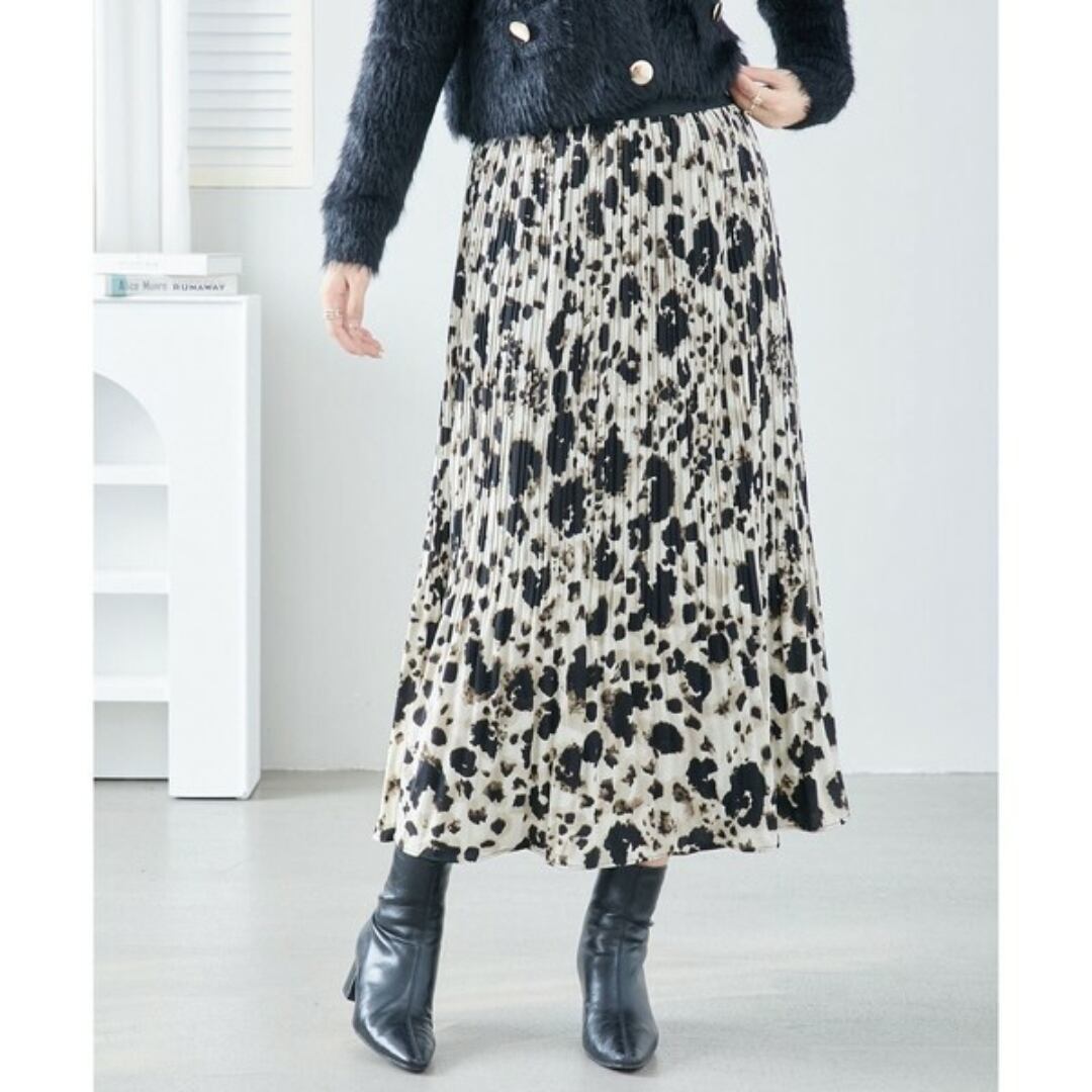 美品⭐︎MUSE de DeuxiemeClasseヒョウ柄プリーツロングスカート 美品⭐︎MUSE de DeuxiemeClasseヒョウ柄プリーツロングスカート