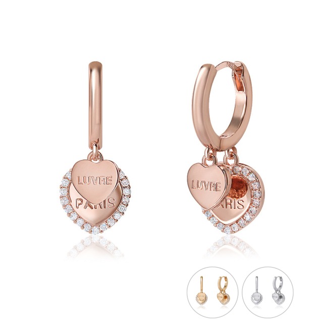 ミニハートドロップワンタッチ ピアス