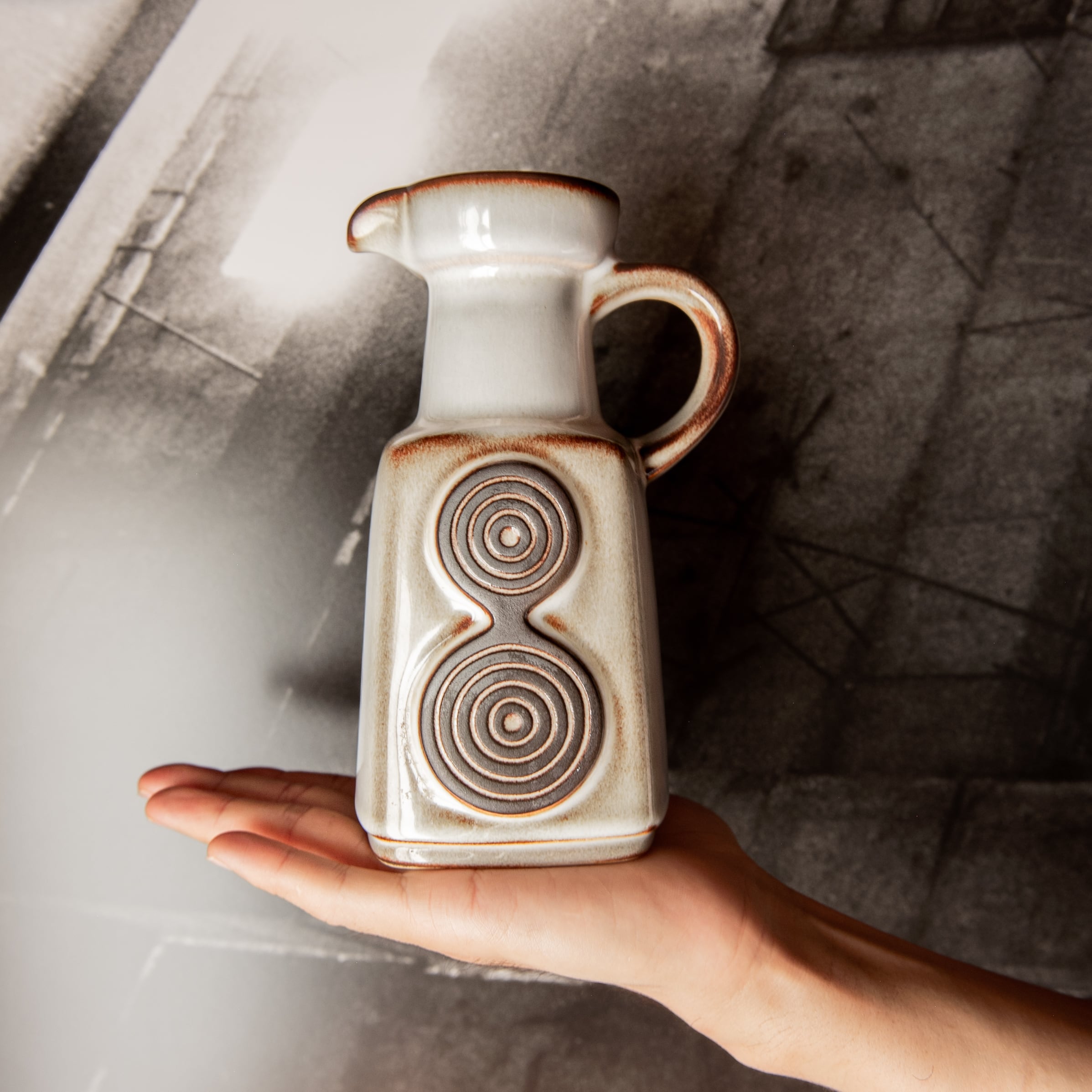 デンマーク製アンティーク花瓶 希少な一輪挿し Soholm / スーホルム