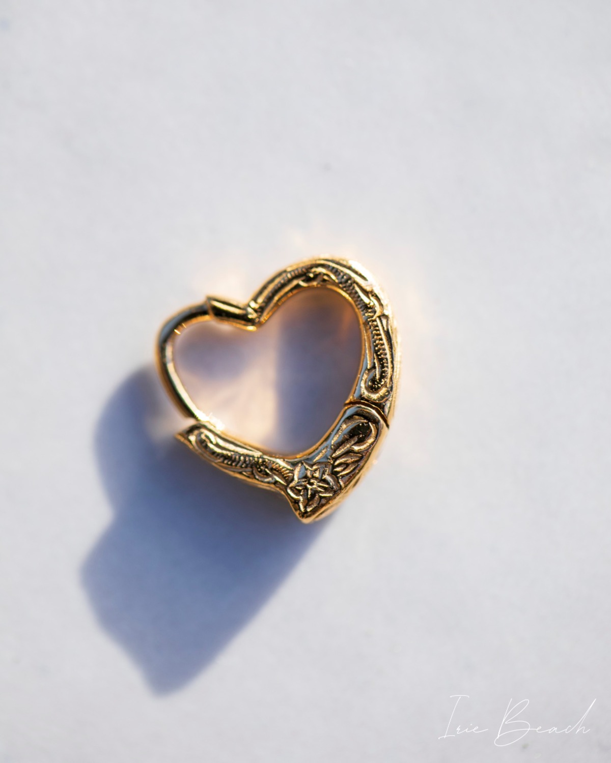 金ハート中　ブービー出品 MINI Open Heart pierce | IRIEBEACH