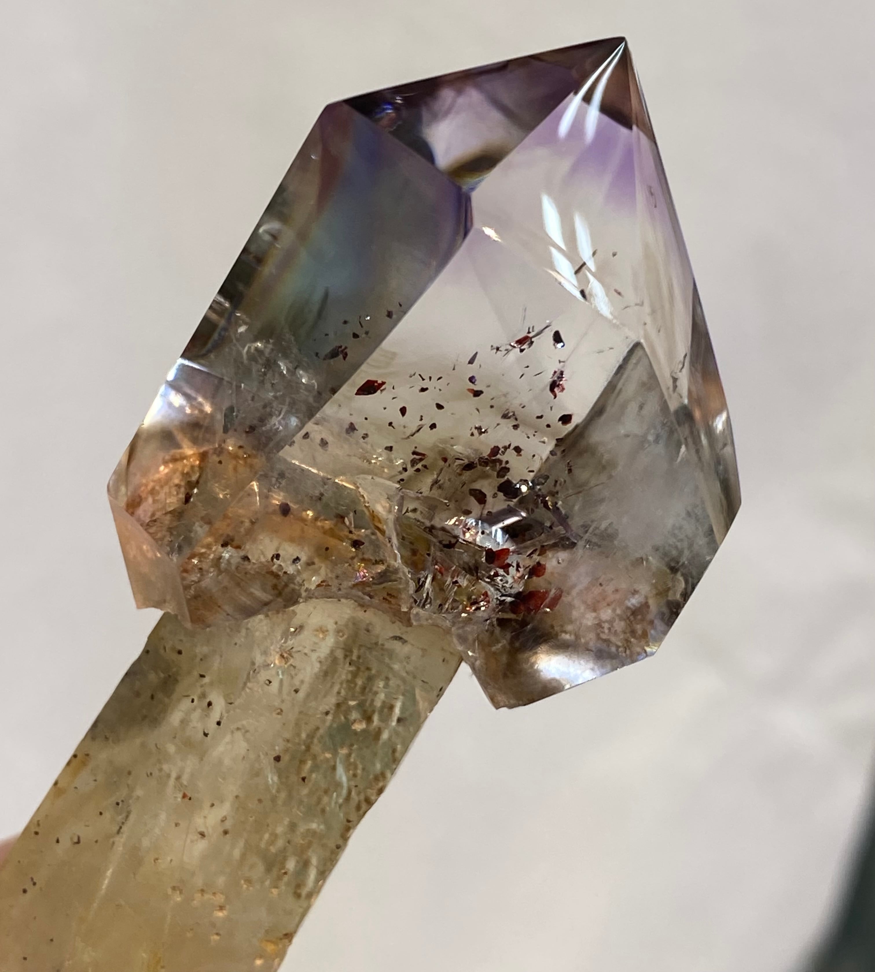 超レア 虹入り！水入りスーパーセブンクォーツ 水入りファイヤクォーツ