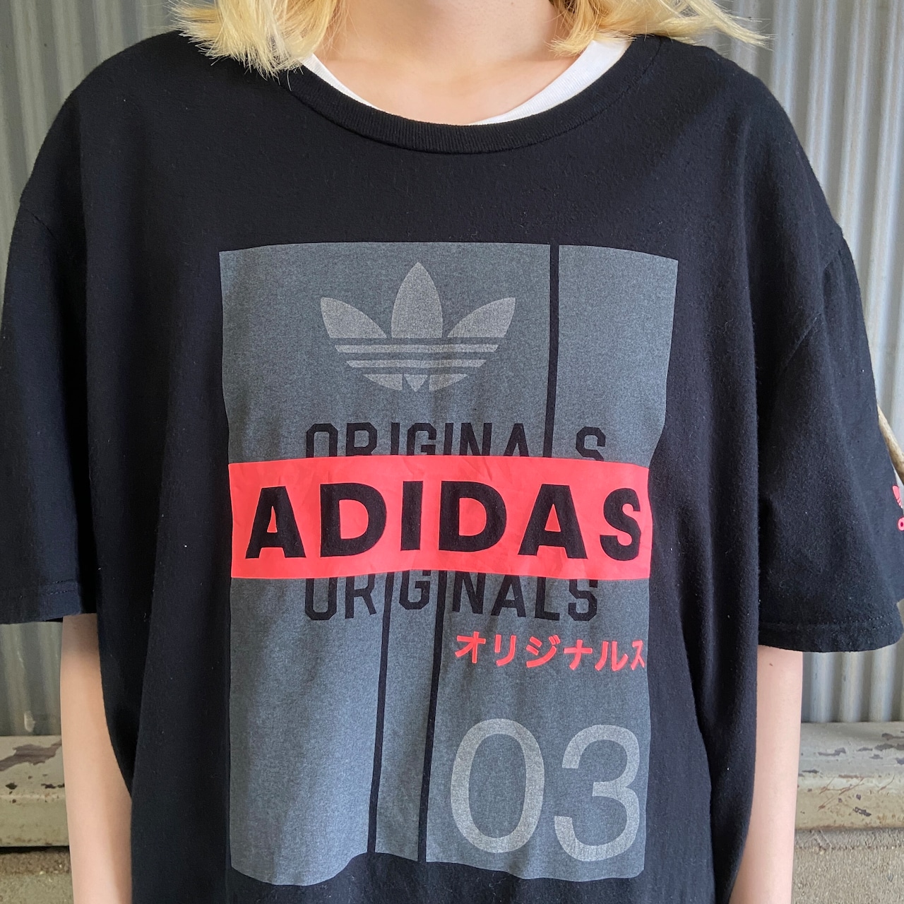 ビッグサイズ アディダス オリジナルズ adidas ORIGINALS プリント T 
