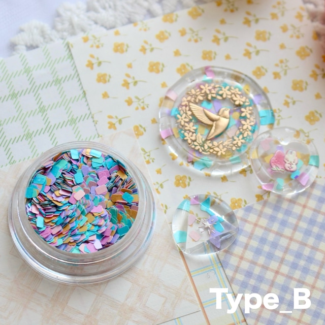【封入素材】シーリングスタンプ用 Party glitter【1個売り】