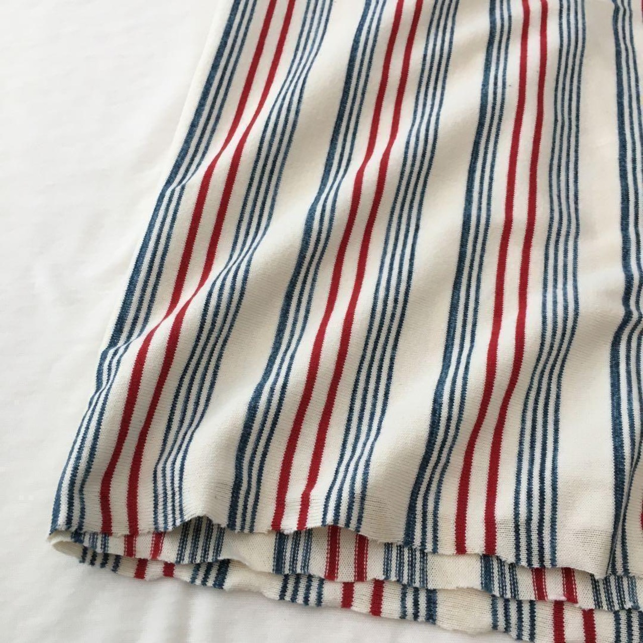 綿100スペックボーダー天竺ニット生地-2m-curl tricot　KX/200H6792