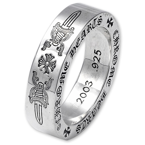 【CHROME HEARTS　クロムハーツ　RING　リング】スペーサー/6.0mmリング/ダガー【送料無料】