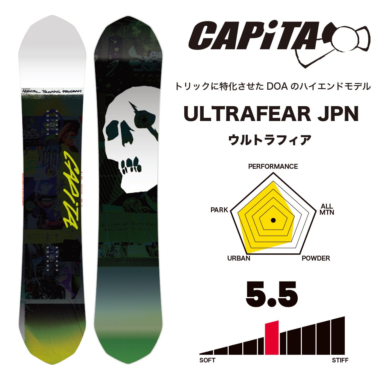 型落ち . 22-23年モデル CAPITA. ULTRA FEAR JAPAN LTD