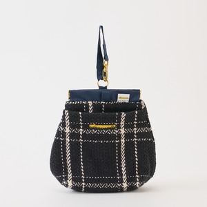 コットンストライプ スナックサック ネイビーS