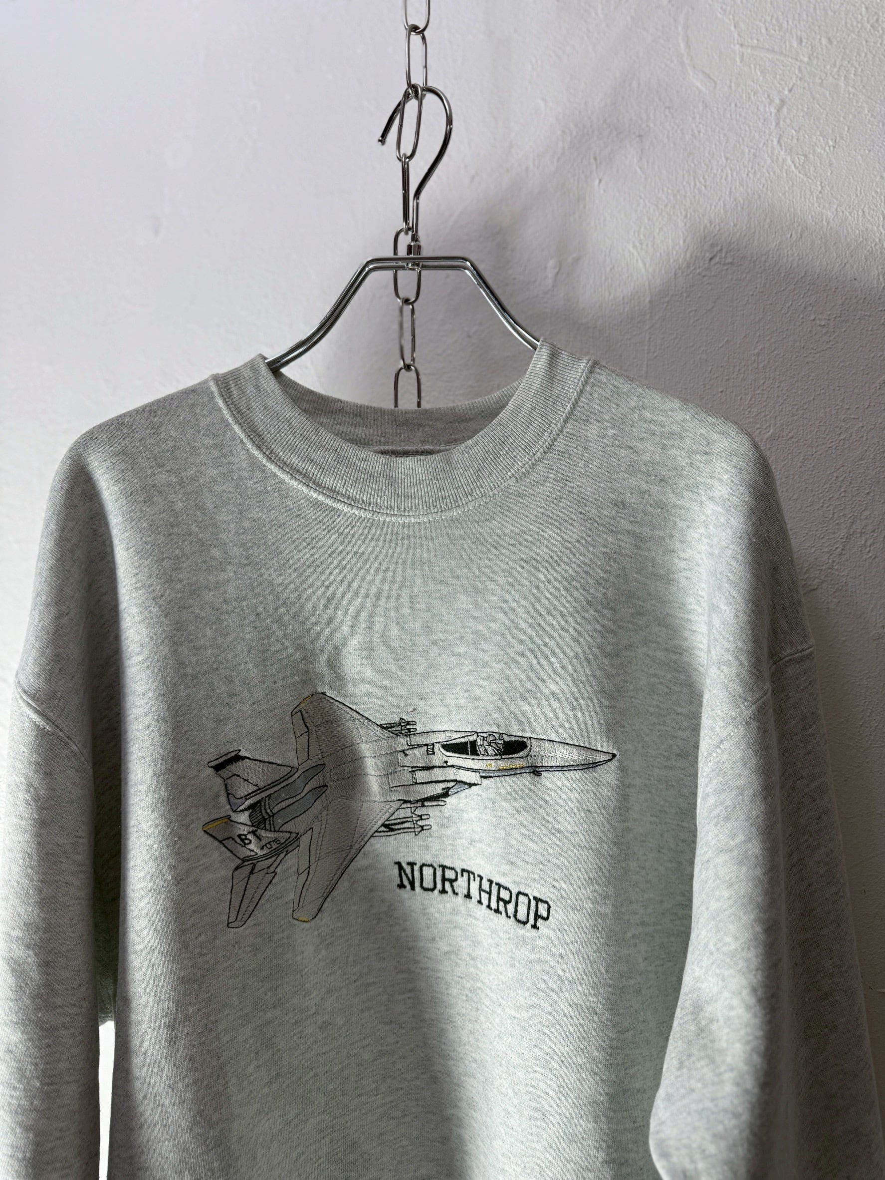 90’s USA made “Northrop”Embroidery sweat shirt