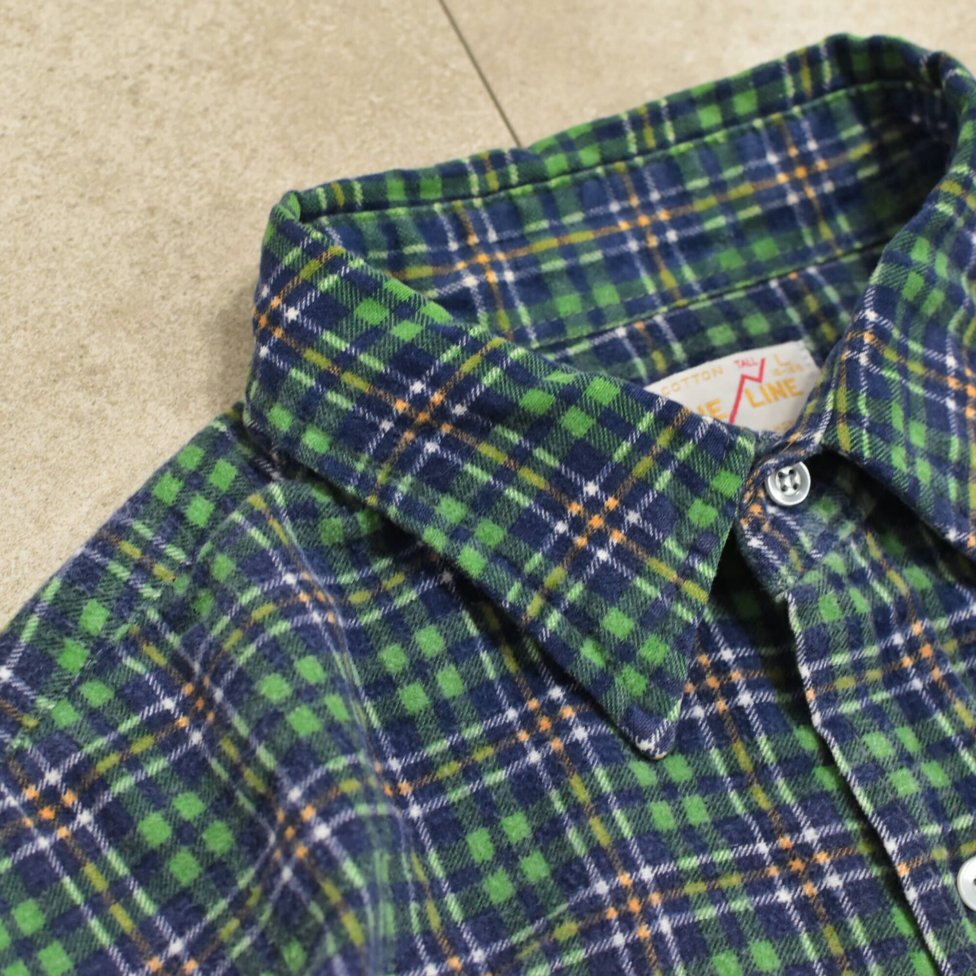 70～80s VALUE LINE light nel shirt | 古着屋 grin days memory