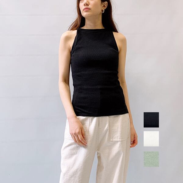 BLACK BY MOUSSY(ブラックバイマウジー) back round tanktop 2023春夏新作