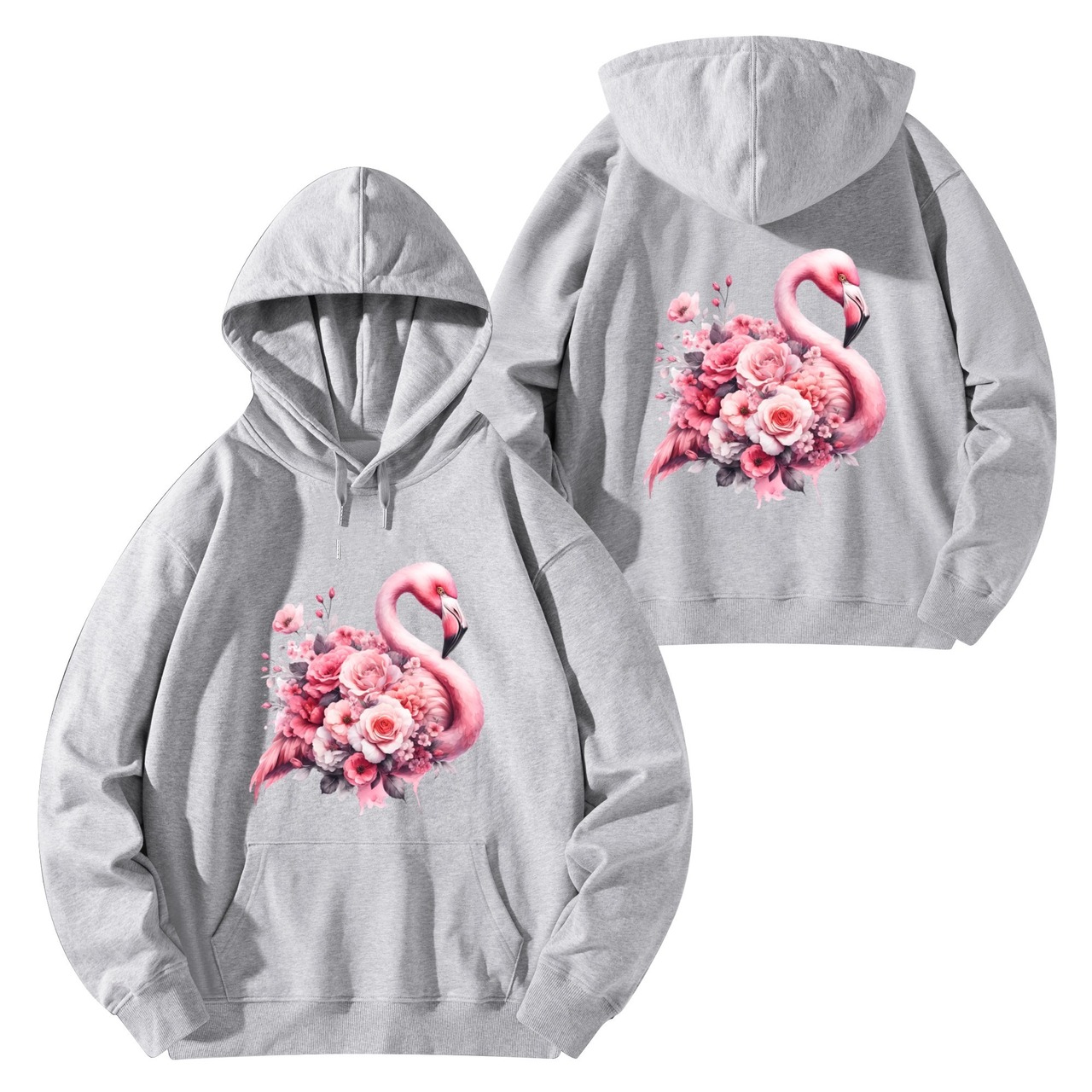 Unisex Front & Back Printing Cotton Hoodie FL 4804