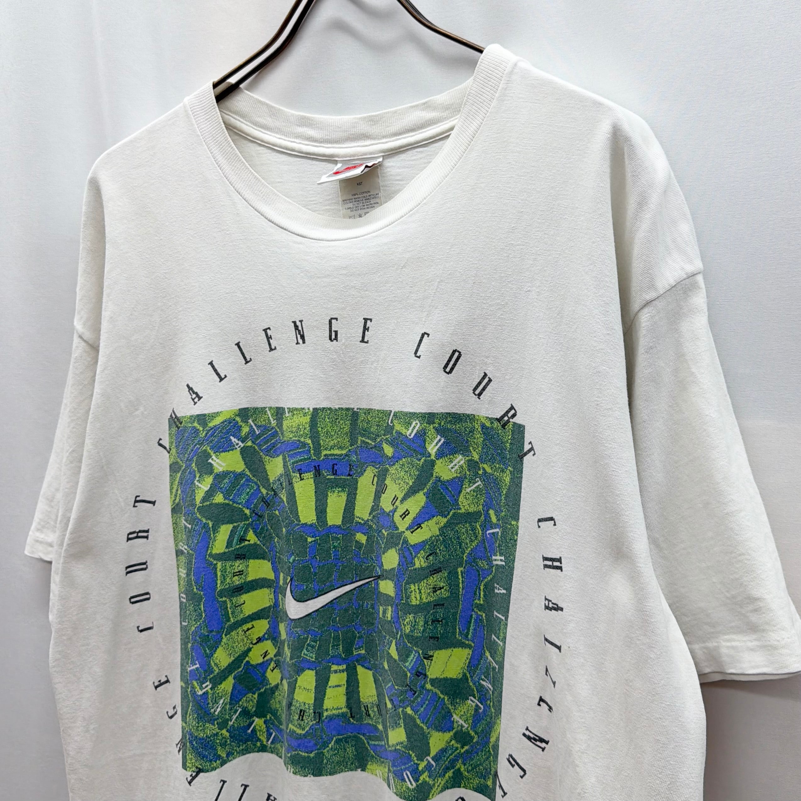 NIKE】90's NIKE “CHALLENGE COURT” Tシャツ 銀タグ USA製 ナイキ | no