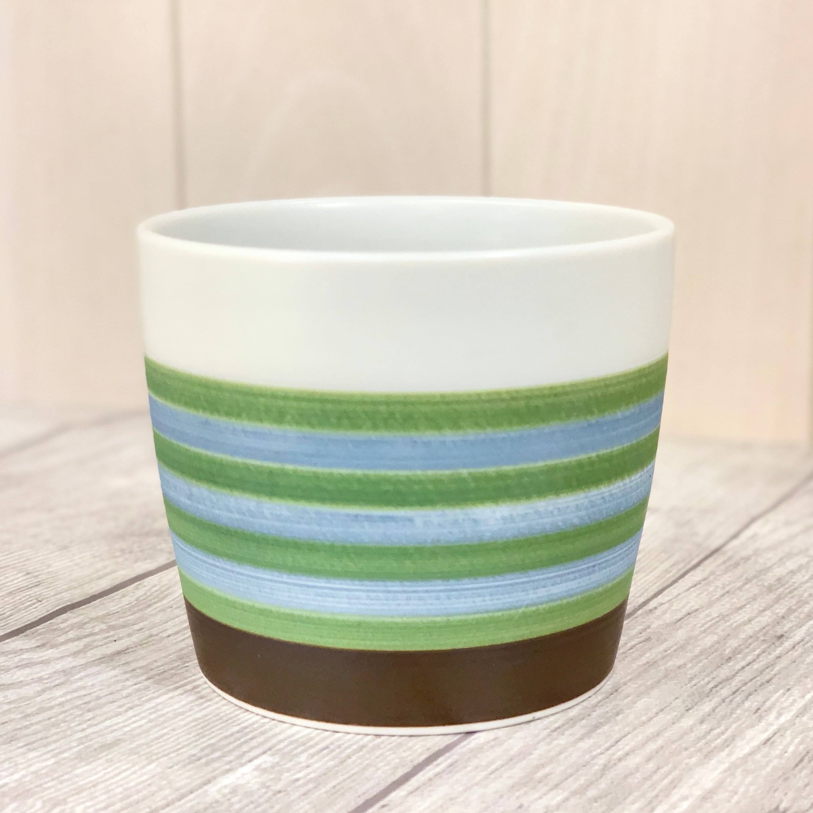 【波佐見焼】【一龍陶苑】【 マットボーダー】【そばちょこ】 コップ　湯呑み　おしゃれ かわいい