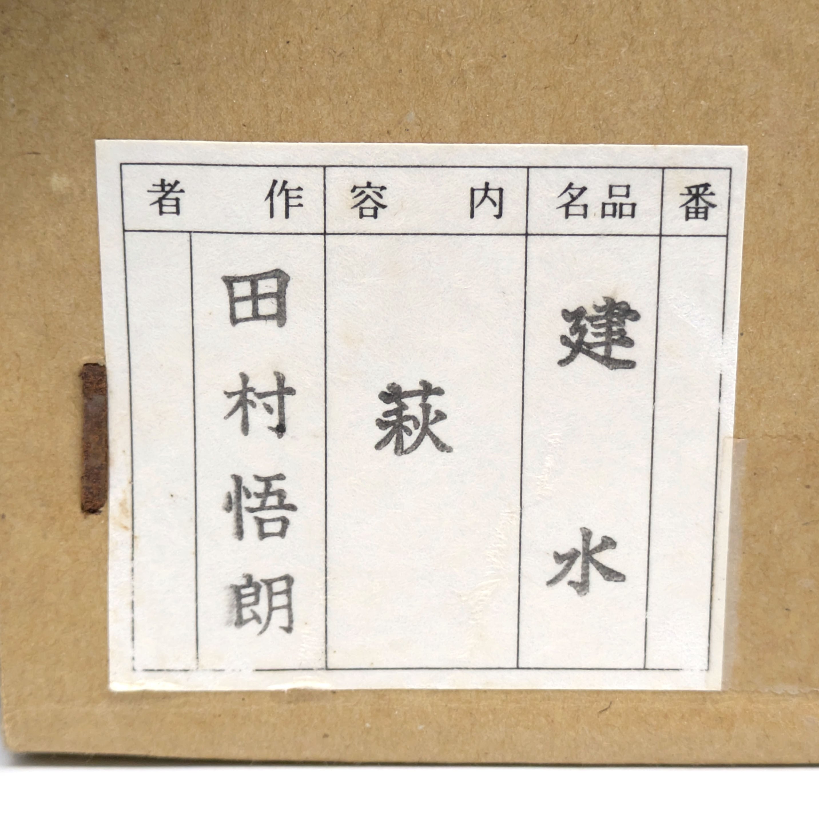 萩焼・田村悟朗・建水・茶道具・No.240810-21・梱包サイズ60