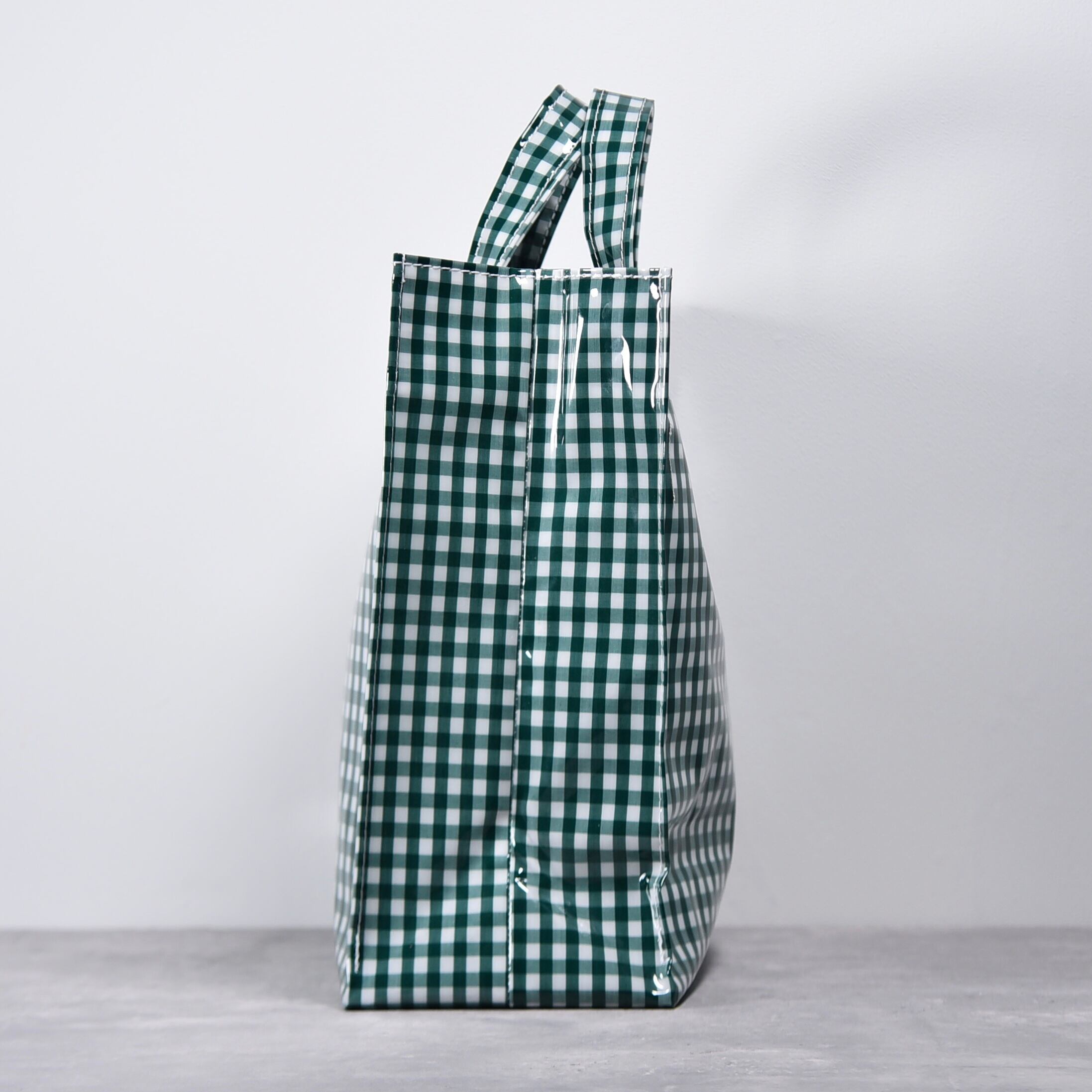 TEMBEA│PAPER TOTE MEDIUM | GINGHAM GREEN｜テンベア｜ペーパー