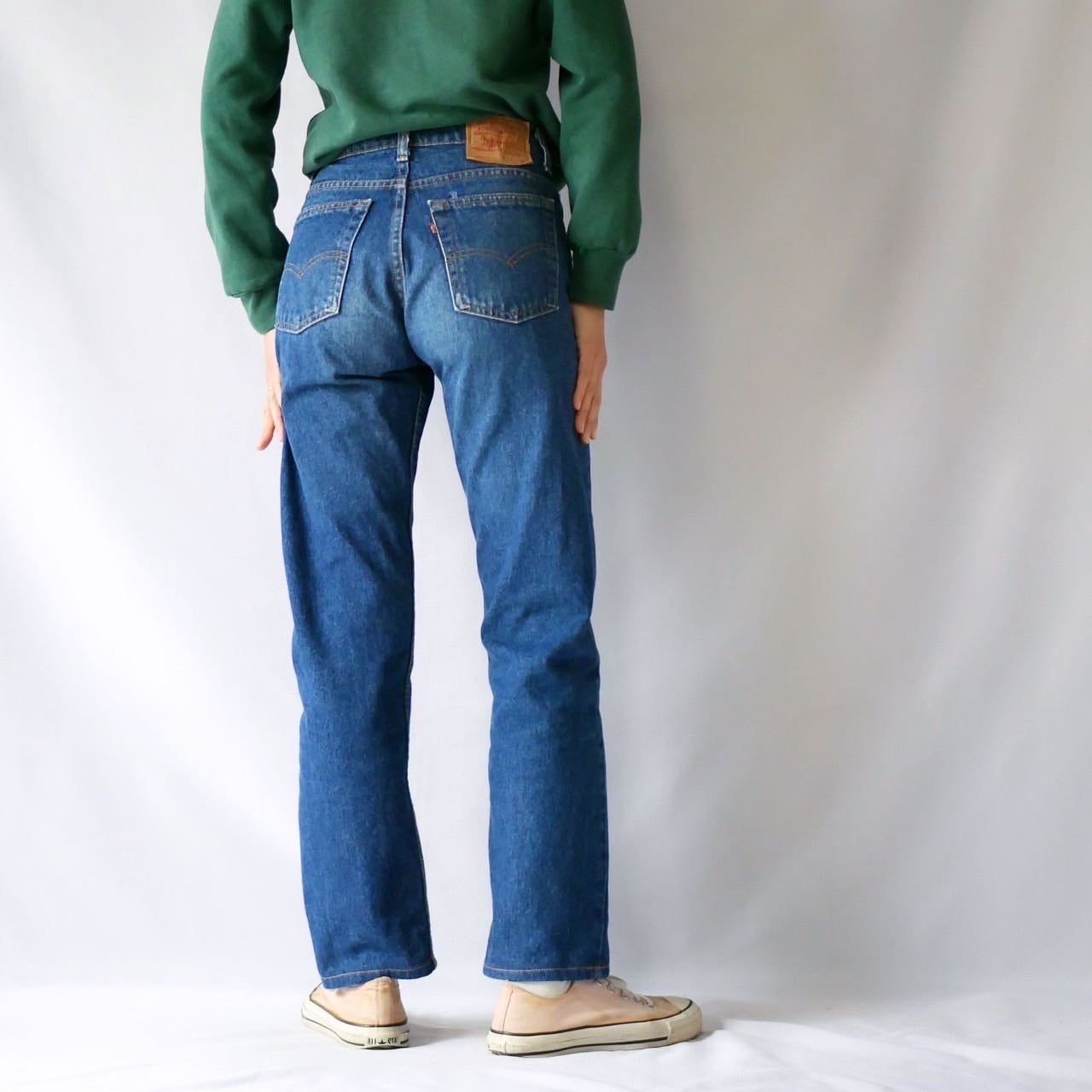 90s USA Levi's 505 denim pants アメリカ製リーバイス濃いめ