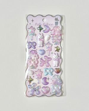 パフィバルーンステッカー　6点セット