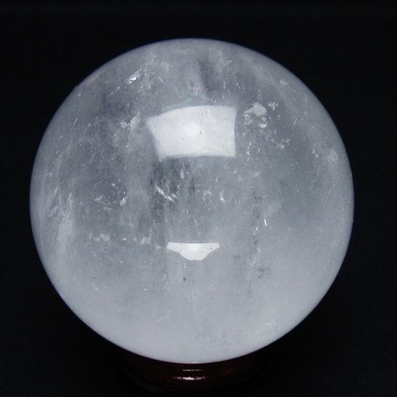 水晶 丸玉 64mm スフィア 置物 水晶玉 一点物 151-8853