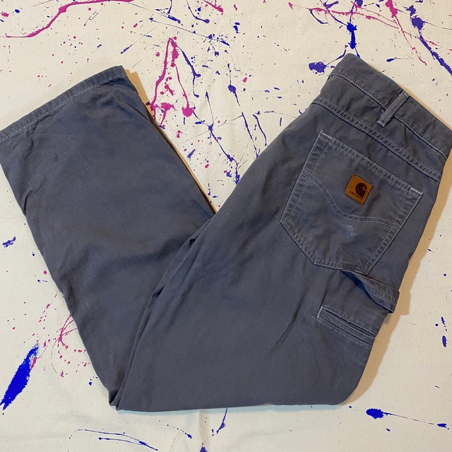 made in Mexico with USA  Carhaett Duck painter pants Loose Fit  {メキシコandアメリカ製　カーハート　ペインターパンツ　ダック地　ルーズフィット　古着　used メンズ}