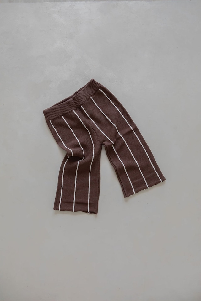 【即納】BELLE & SUN Pants | Cacao Stripe