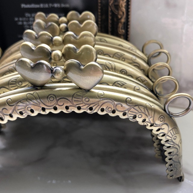 可愛いハートの がま口 口金 12.5 口金 両カン付きおしゃれで可愛いがま口が安い通販サイトBeauty Wolf ビューティーウルフ