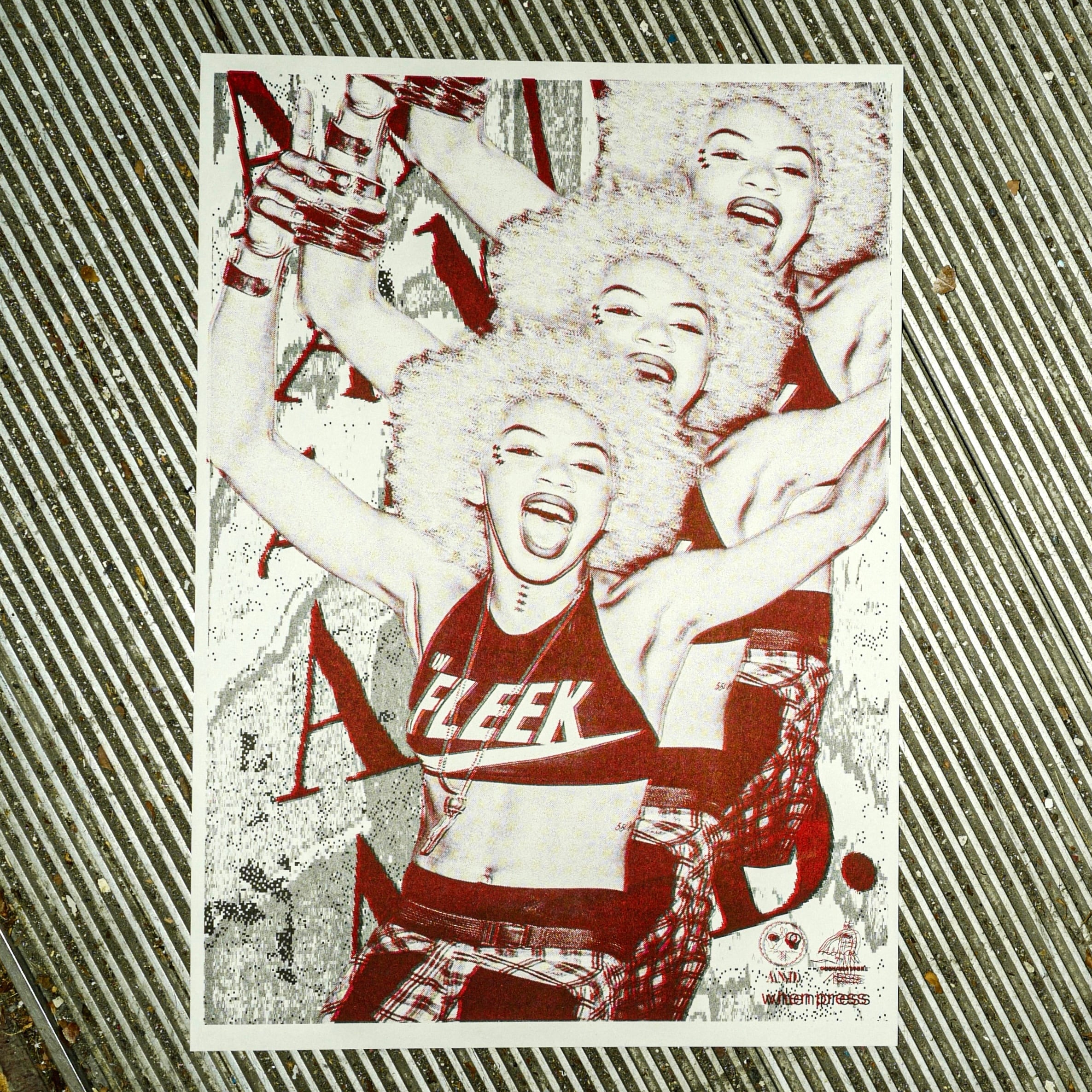 A.N.D.×Kouichi Nakazawa risograph printing poster