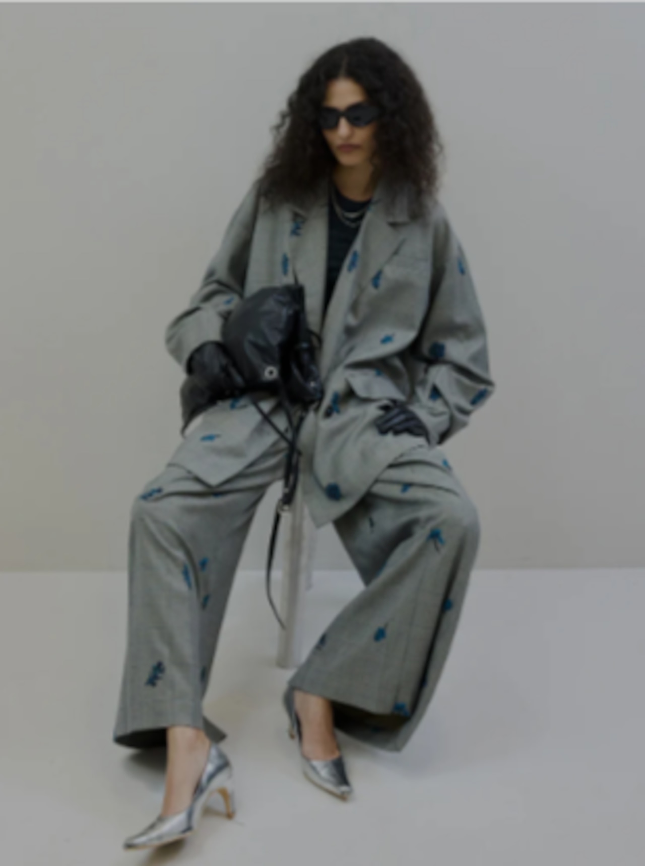 ジャケット・アウター CHECK FLOWER PAPA JACKET ameri CHECK FLOWER PAPA JACKET