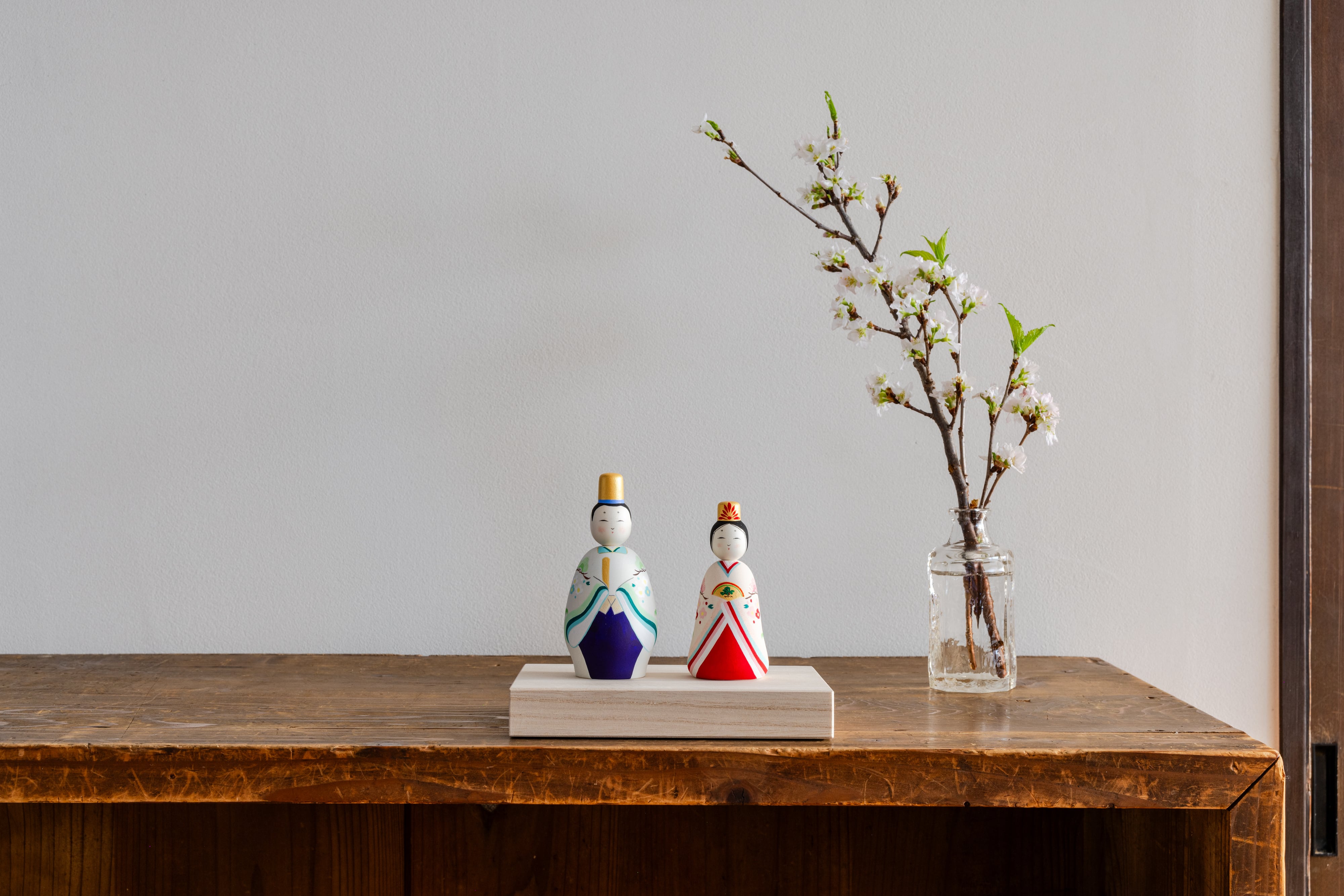 桜井こけしのひいな】 貴心松華〈立雛〉こけし模様 | koshiki shop