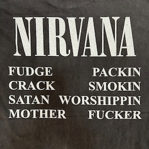 12695 NIRVANA ニルヴァーナ ロックTシャツ バンドT 両面 XL