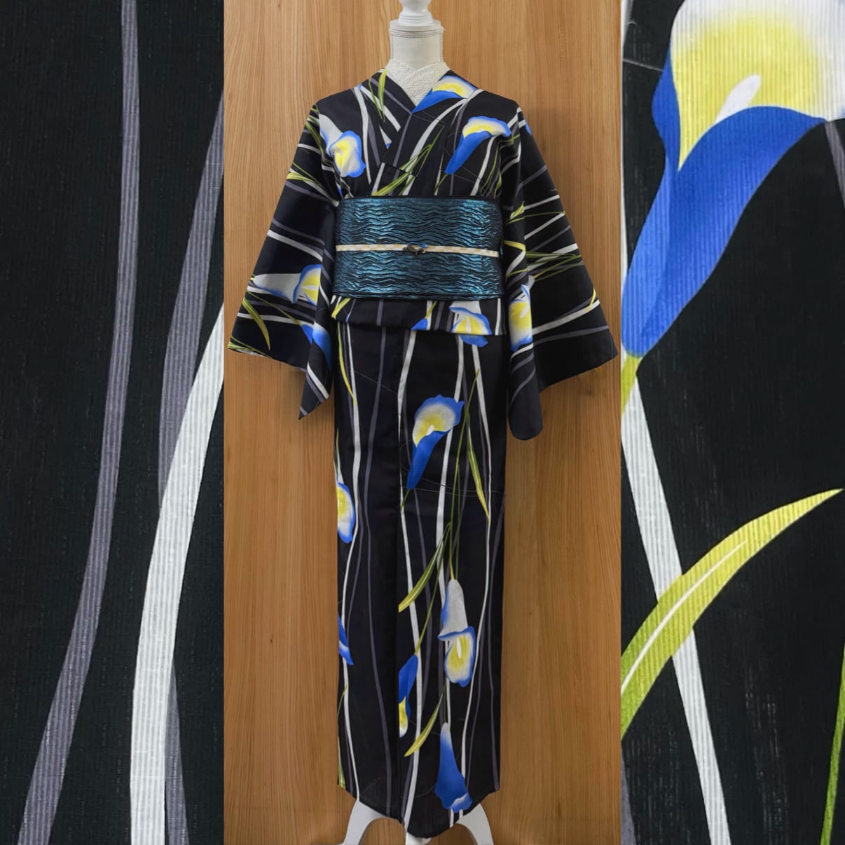 本日限定セール‼️綿麻よろけ縞浴衣　単品 a6d1cbbbfcffaa9800b0ea655a75dc