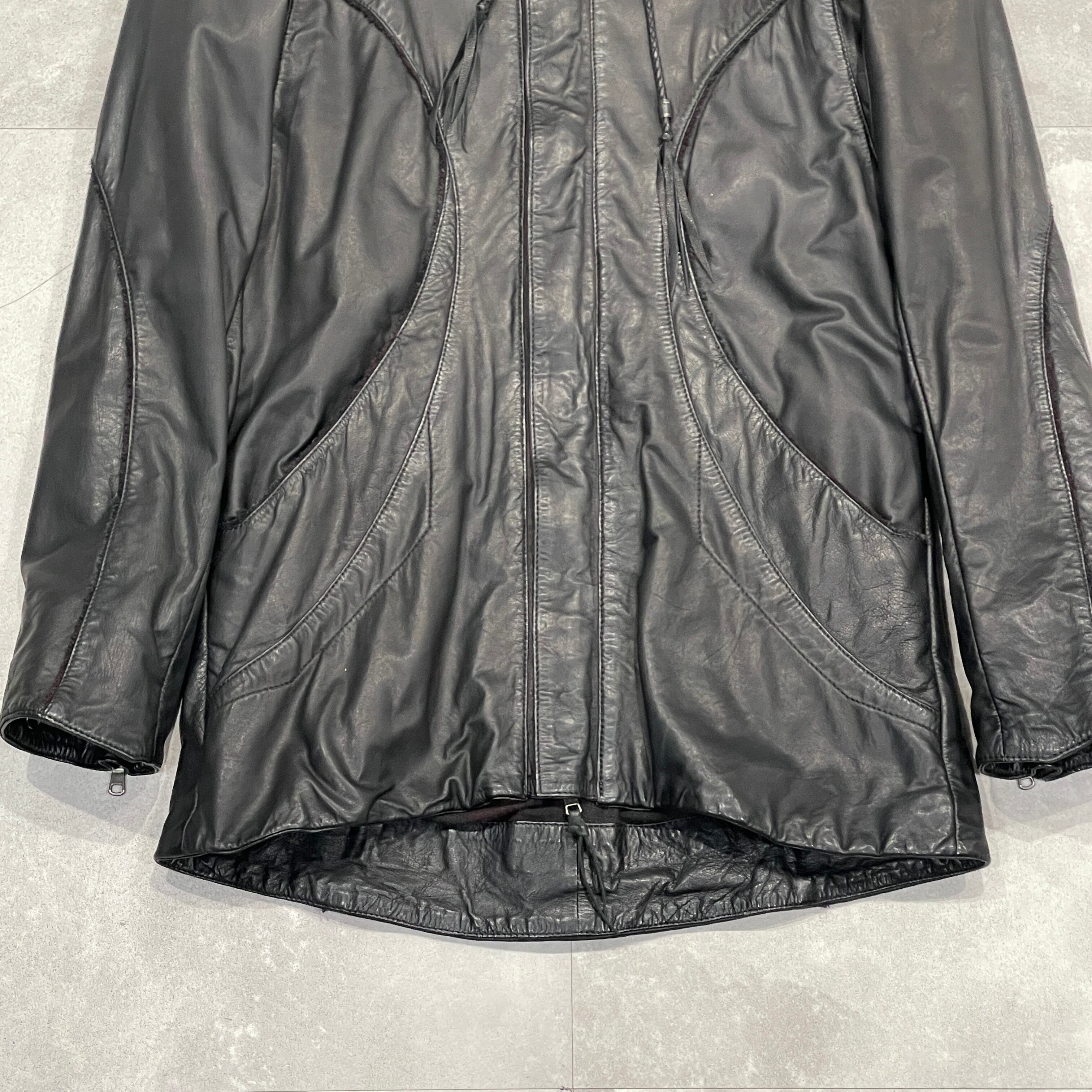 一点物14th addiction vintage leather jacket