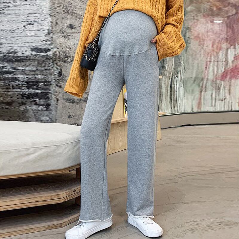 【新作】【送料無料】 6112＃秋春ワイドレッグルーズストレートマタニティパンツベリーパンツ服妊娠中の女性妊娠中のズボン スプリング 春物 オータム 秋物 ワイドパンツ AL expec499205395550