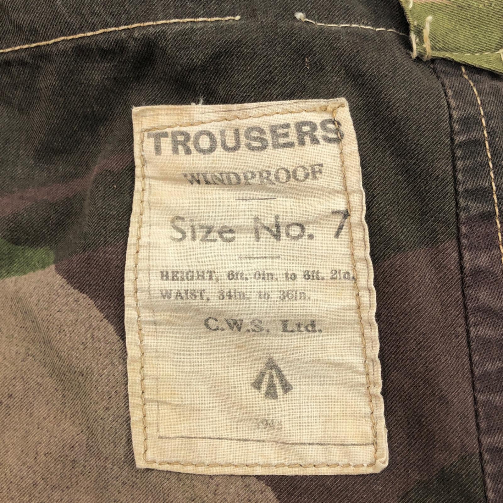 BRITISH ARMY イギリス軍 40年代 SAS ブラッシュストロークカモ