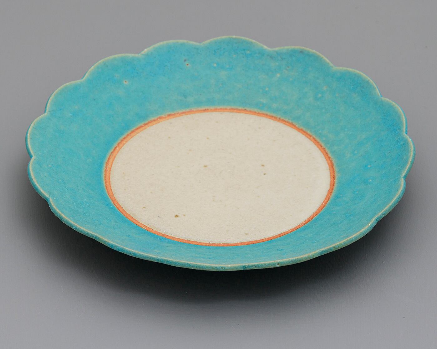 花皿／掛け分け／トルコ青UTSUWA