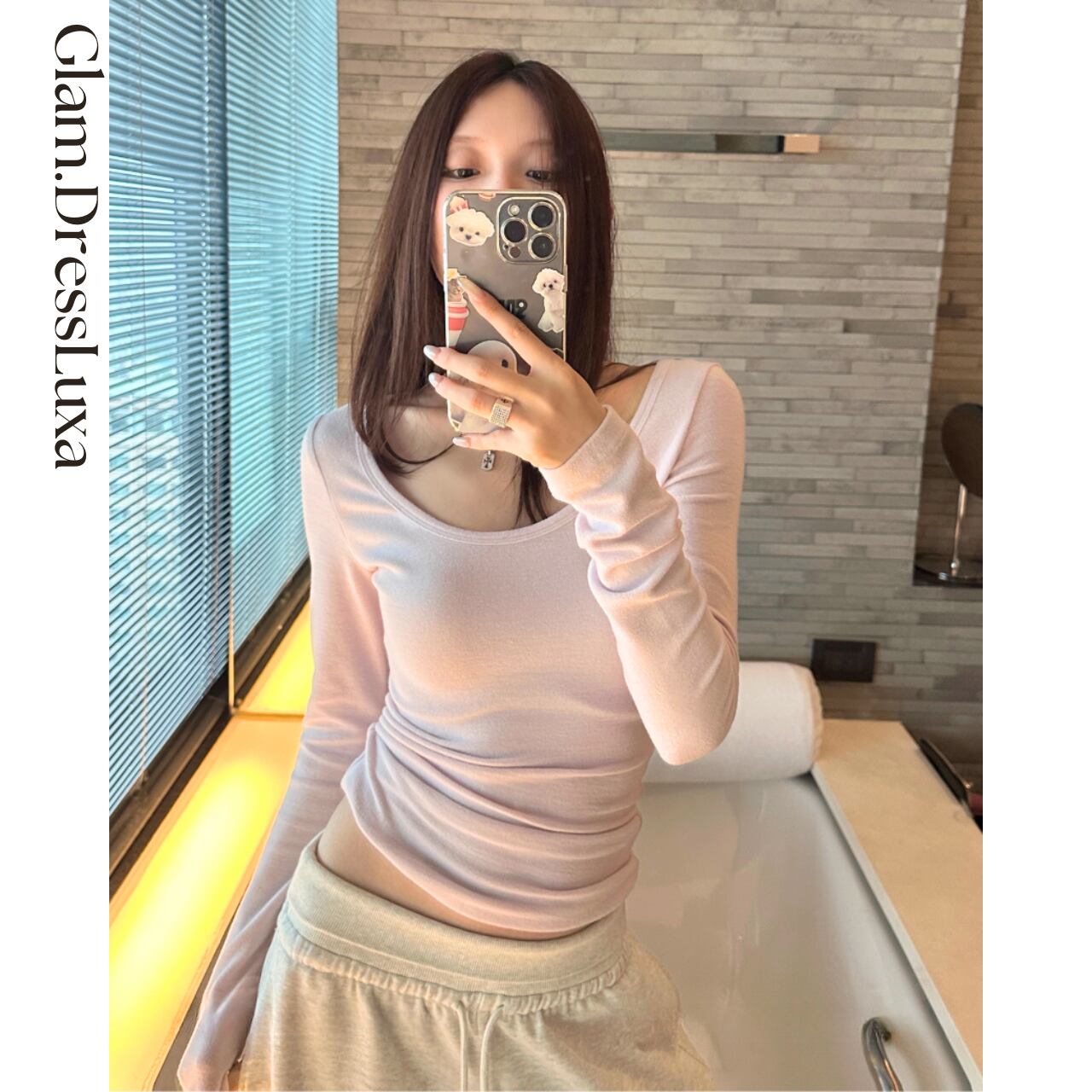 Soft Fit Rayon Rib Top/2color_T1635