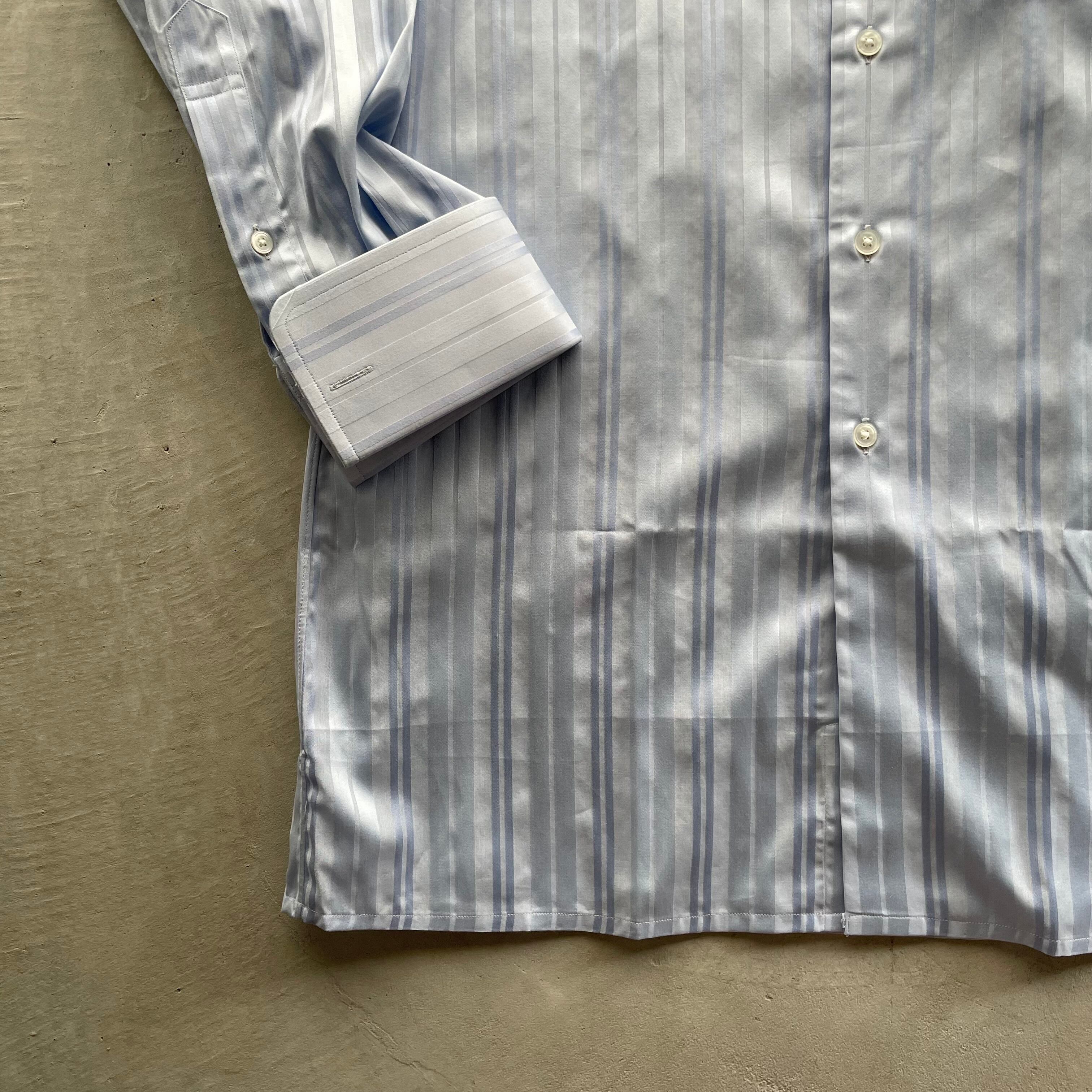 Christian Dior / vintage cotton shirt dead stock blue stripe Christian Dior / vintage cotton shirt dead stock blue stripe