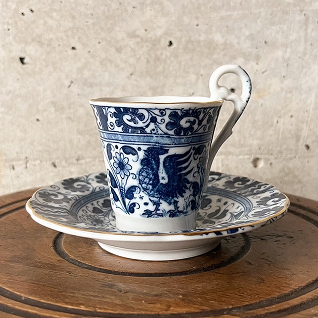 ナルミ　アンティークブルー　カップ&ソーサー