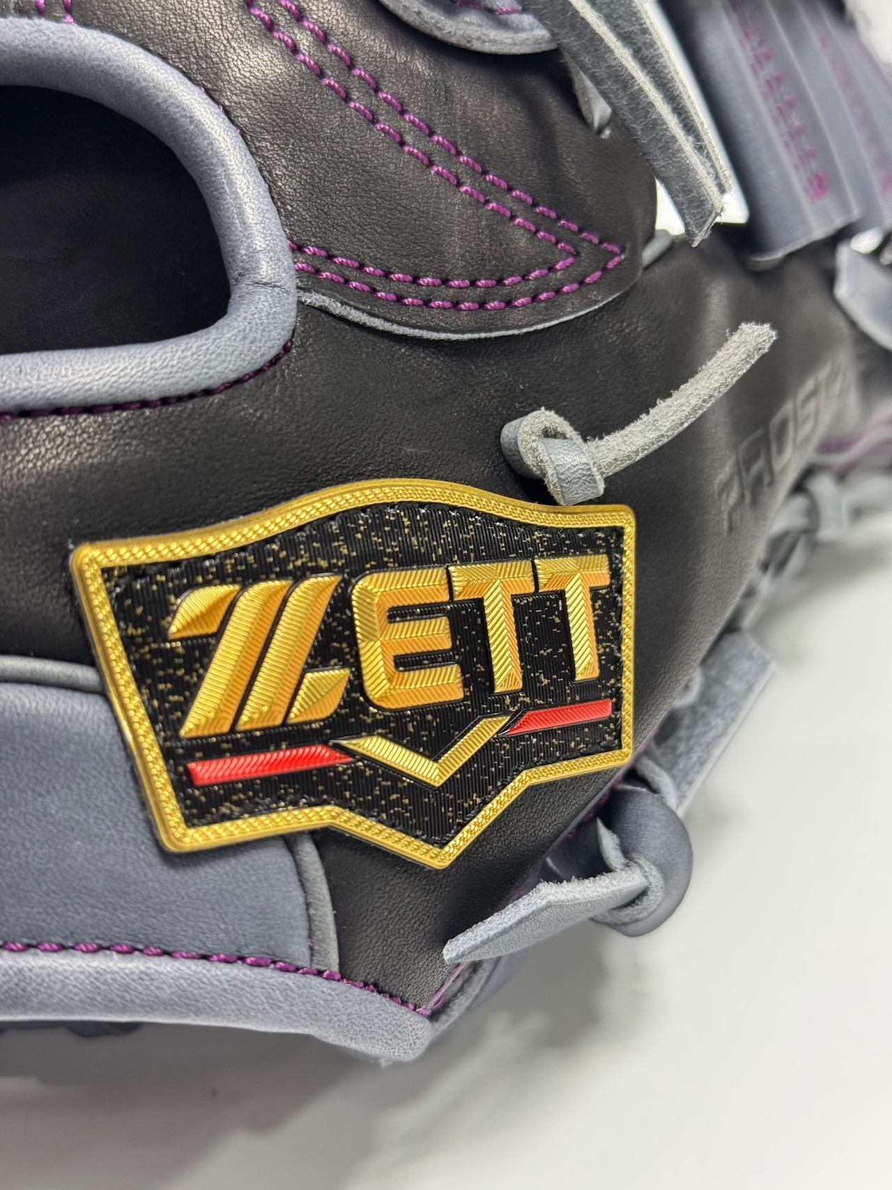 ZETT PROSTATUSーゼットプロステイタス michii supreme order 硬式グローブ ゼットミチイオリジナルグラブ 右投げ用 297型 (中川圭太選手モデル) ブラック/ダークグレー×ダークグレー ・画像8