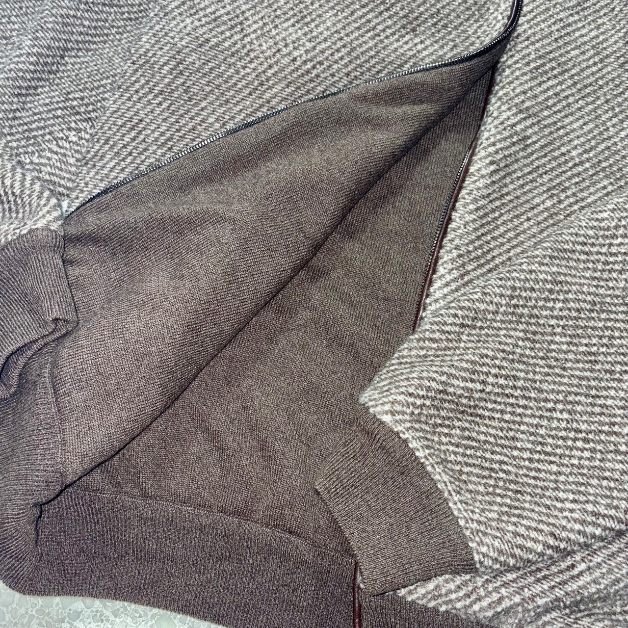 BRIONI “pure cashmere” double face knit jacket